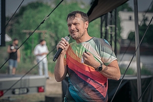 Felix Richter beim Science Slam an der HTW Berlin